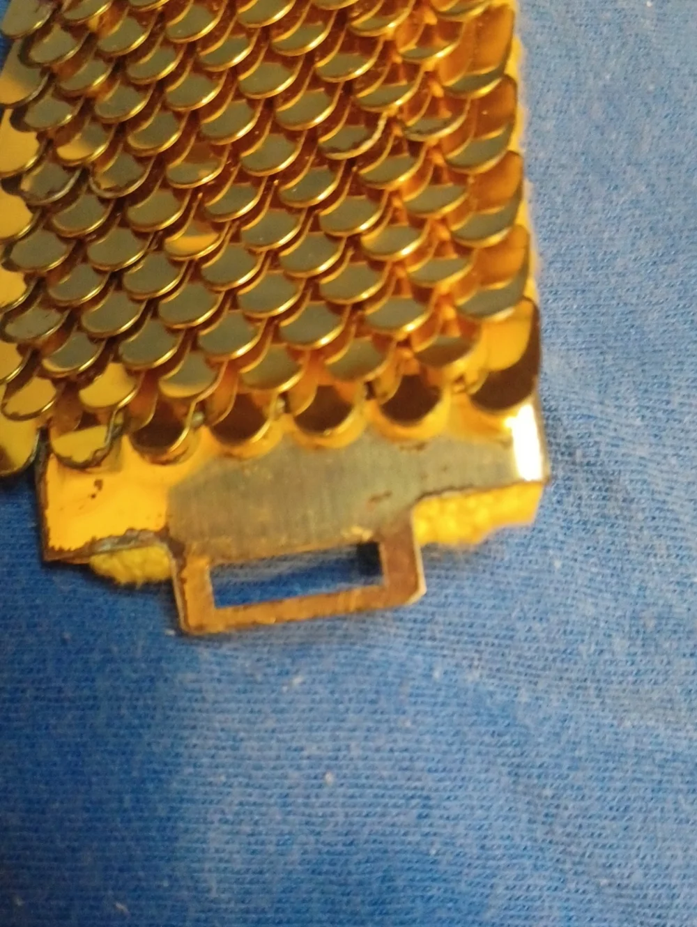 Vintage Lion Head Fish Scale Belt